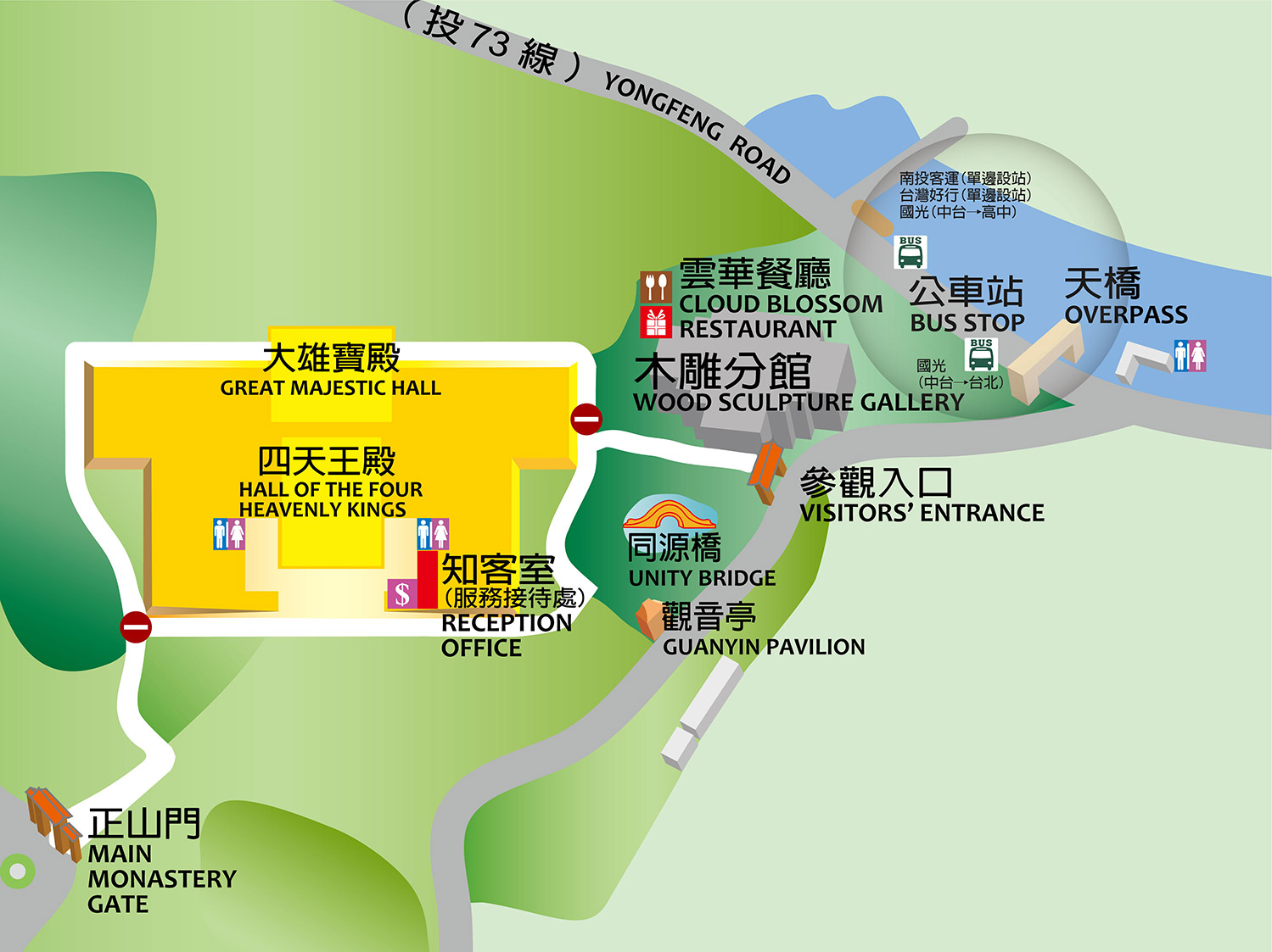 中台禪寺公車站位置圖
